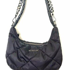 MZ WALLACE Quilted Bowery Shoulder Bag in Black